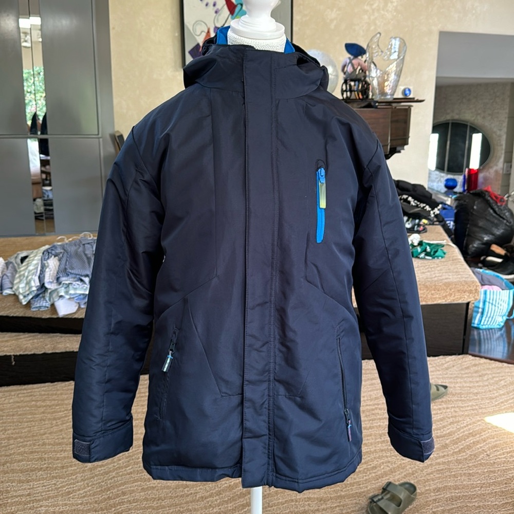 Champion 3n1 warm boys winter jacket fleece zip out liner Large 12-14